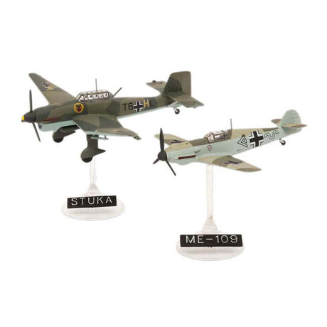 Kit modello Revell - messerschmitt bf109e junkers ju87b 1:144 - 39 pz.