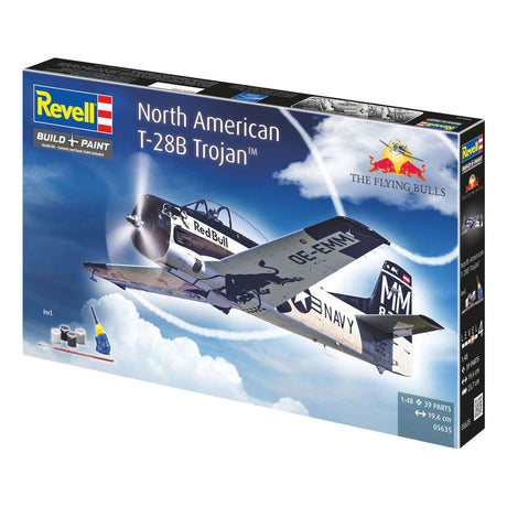 Kit di modellismo Revell - set regalo t-28b trojan: Flying Bulls 25° anniversario. 1:48