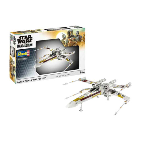 Revell model kit star wars - the mandalorian: x-wing di carson teva 1:57 - 38 pezzi.