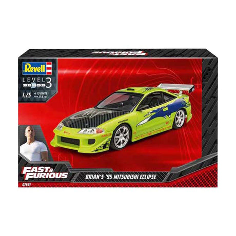 Revell model kit fast furious - brian's 1995 mitsubishi eclipse 1:25 - 75 pz.