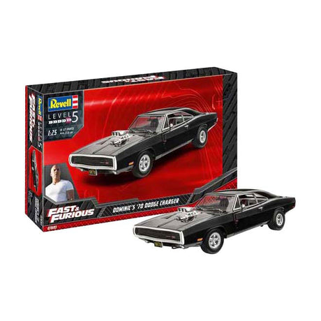 Revell model kit fast furious - dominics 1970 dodge charger 1:25 - 117 pezzi.