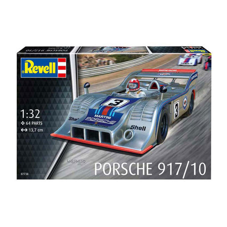 Revell model kit car - 07738 porsche 917 10 - rauto tedesco in plastica - 1:32 - modellismo