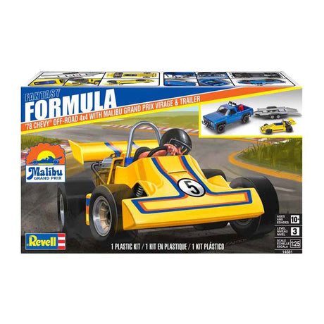 Kit modello Revell - Pickup Chevy 4x4 del '78 con go-kart 1:25
