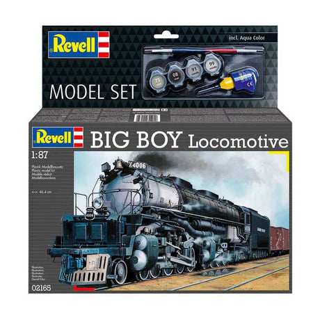 Kit modello Revell - locomotiva Big Boy 1:87 - 233 pezzi - incl. colori base della vernice