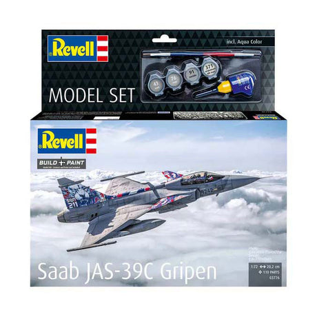 Kit modello Revell - saab jas-39c gripen 1:72 - 110 pz.