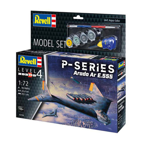 Kit modello Revell - serie p - ar555 1:72 - 98 pz. - incl. colori base della vernice