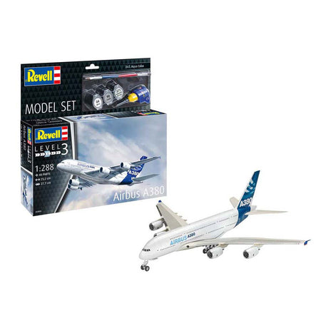 Kit modello Revell - Airbus A380 1:288 - 48 pezzi. - incl. colori base della vernice