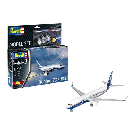 Kit modello Revell - Boeing 737-800 1:288 - 25 pz. - incl. colori base della vernice