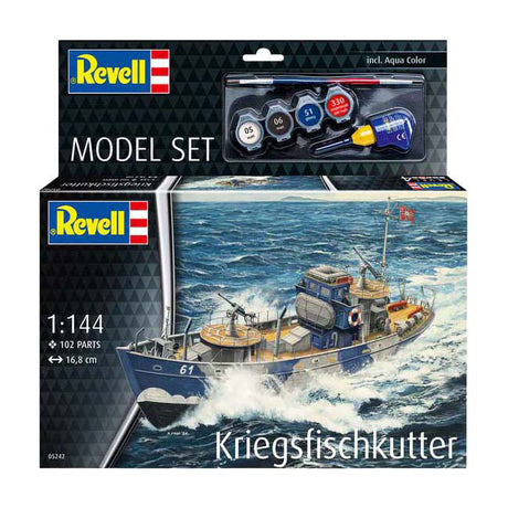 Kit modello Revell - kfk (kriegsfischkutter) 1:144 - 102 pz.