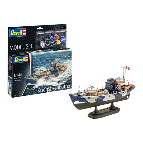 Kit modello Revell - kfk (kriegsfischkutter) 1:144 - 102 pz.