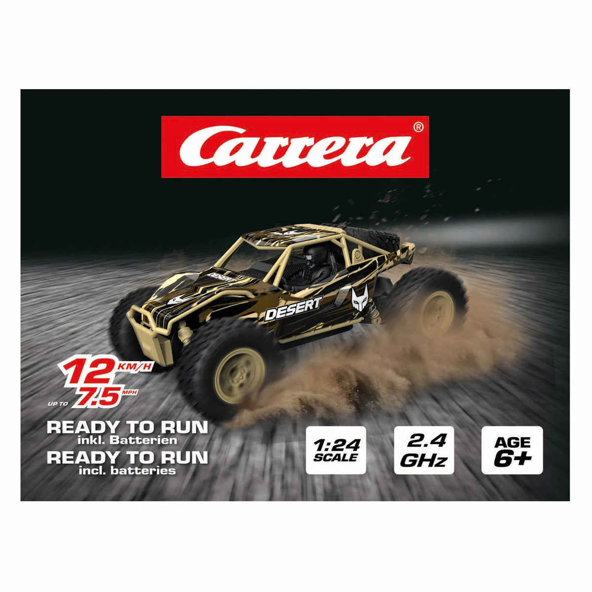 Buggy da deserto Carrera RC 2.4GHz - 1:24