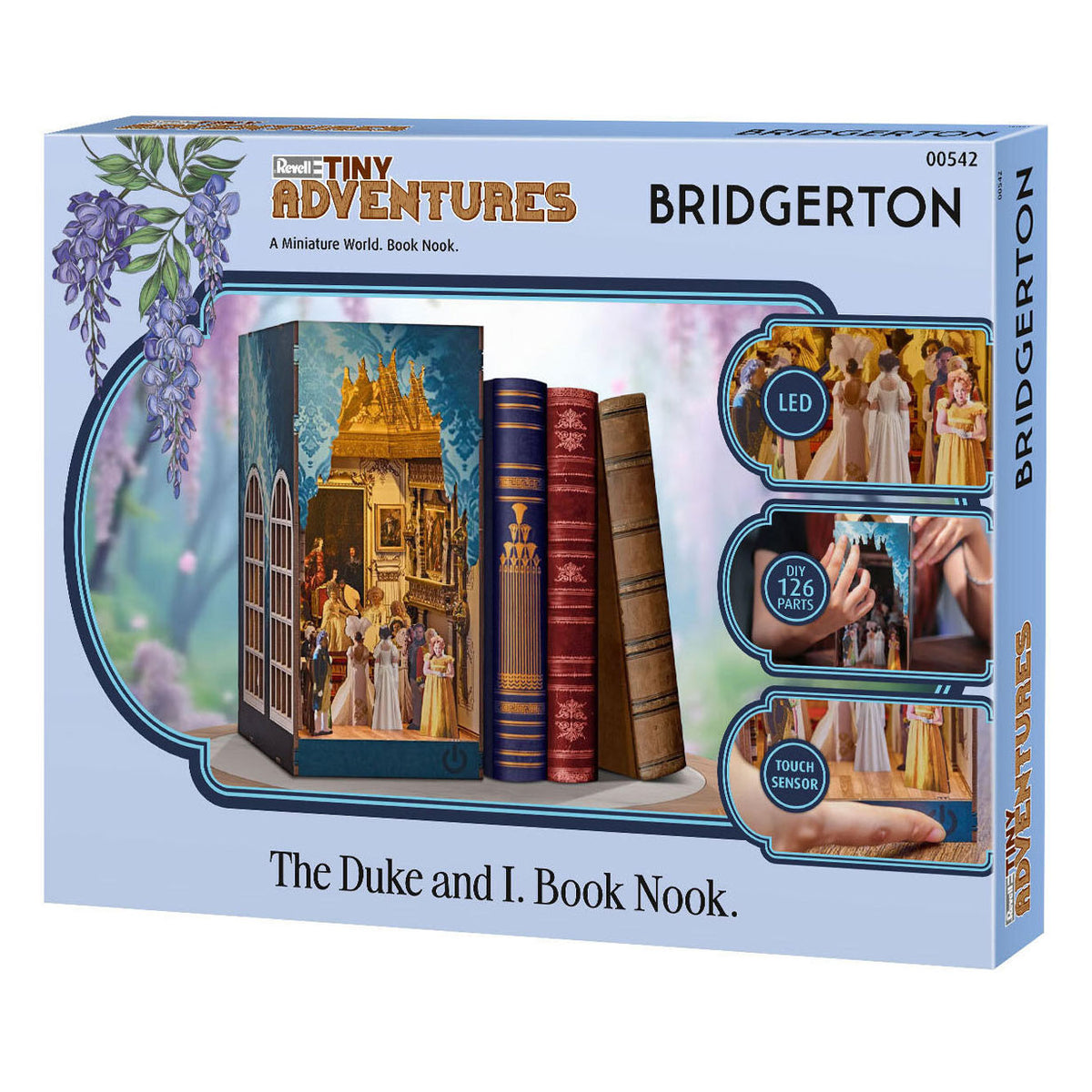 Revell Tiny Adventures Book Nook Bridgerton il duca e io - 136 pezzi.