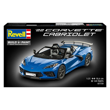 Kit modello Revell Corvette C8 decappottabile 1:25 - 149 pezzi.