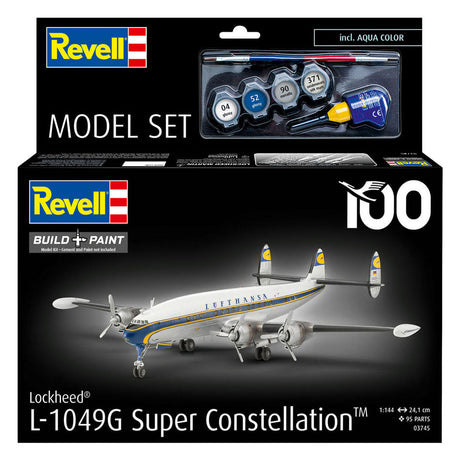 Revell model kit lockheed l.1049g super constellation lufthansa 1:144 - 95pz.