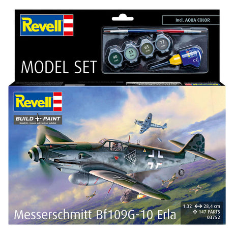 Revell kit di costruzione modello set di modelli messerschmitt bf109g-10 erla 1:32 - 147 pezzi.