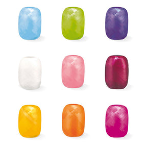 Nastro arricciacapelli Globos 20mx5mm confezione da 24 rotoli colori assortiti