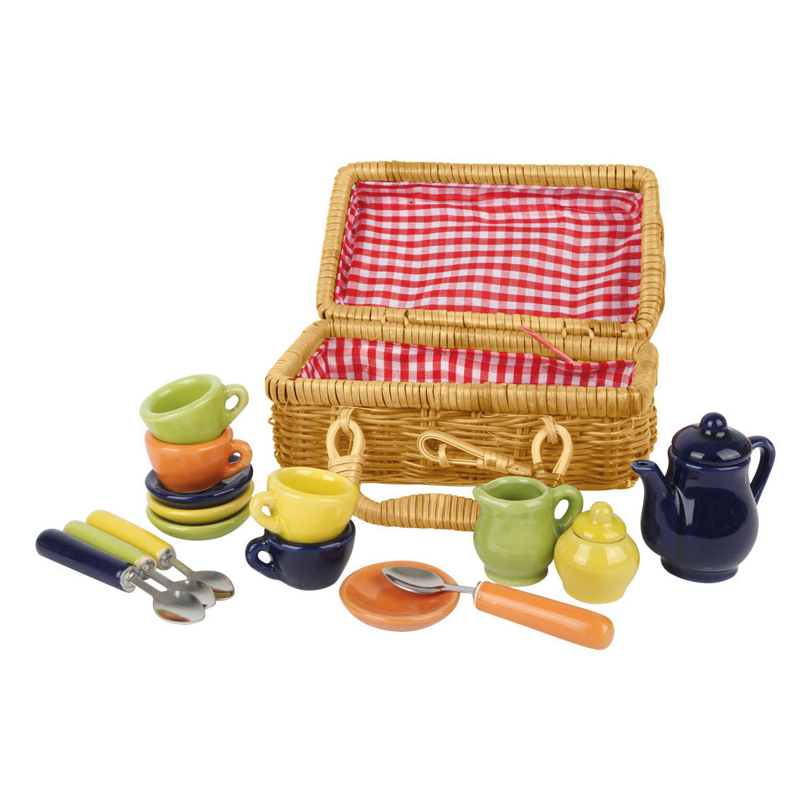 Small foot - Cestino da picnic con stoviglie