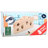Piccole piede - Game stradale in legno di formaggio e mouse