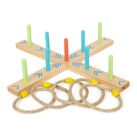 Piccole piede - gioco di anelli di legno attivo
