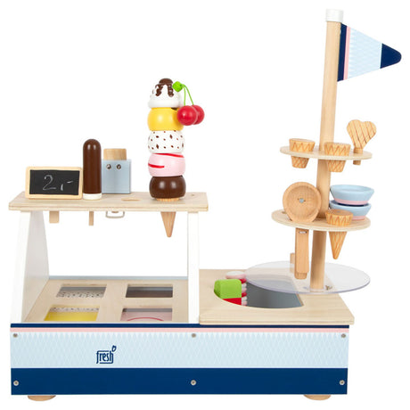 Small foot - Bancarella dei gelati in legno, 21 pz.