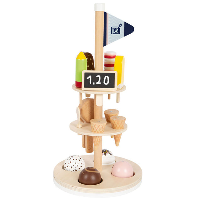 Small foot - Gelati in legno con supporto, 15 pz.