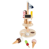 Small foot - Gelati in legno con supporto, 15 pz.