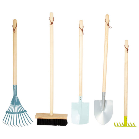 Piccole piede - Strumenti da giardino per bambini in legno, 8dlg.