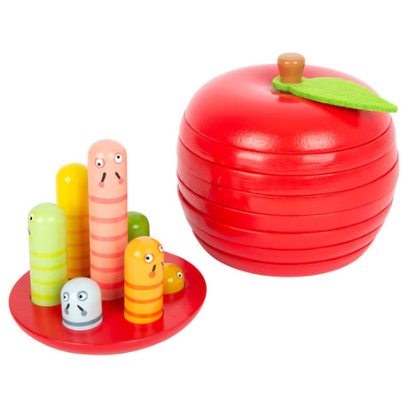 Small foot - gioco da impilare in legno con mela