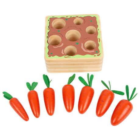 Small foot - spezzatino a forma di carota in legno, 8 pz.