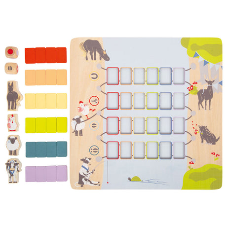 Small foot - ponte da gioco in legno che attraversa gli animali