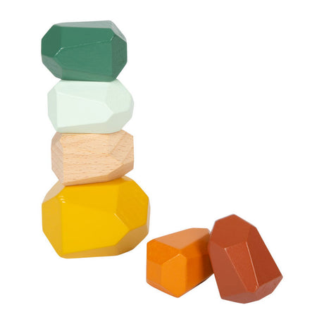 Small foot - blocchi di equilibrio in legno safari, 18 pz.