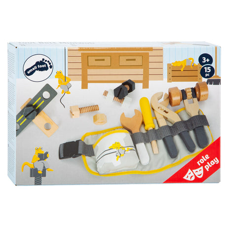 Small Foot - Cintura porta attrezzi con miniwob porta attrezzi in legno