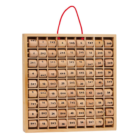 Small foot - tavola pitagorica in legno 1x1