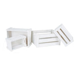 Small foot - Scatole portaoggetti in legno, set da 4