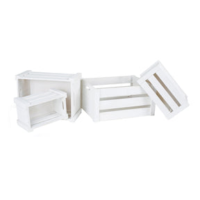 Small foot - Scatole portaoggetti in legno, set da 4