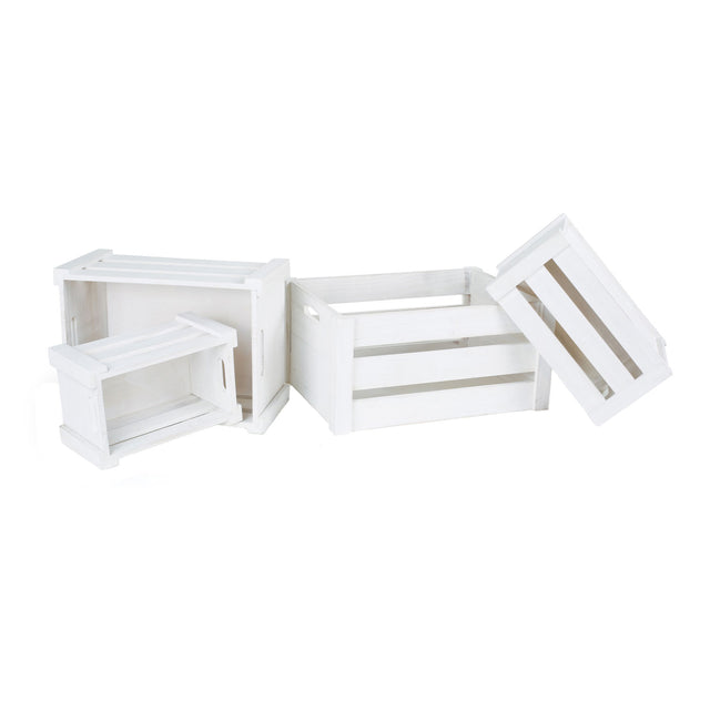 Small foot - Scatole portaoggetti in legno, set da 4