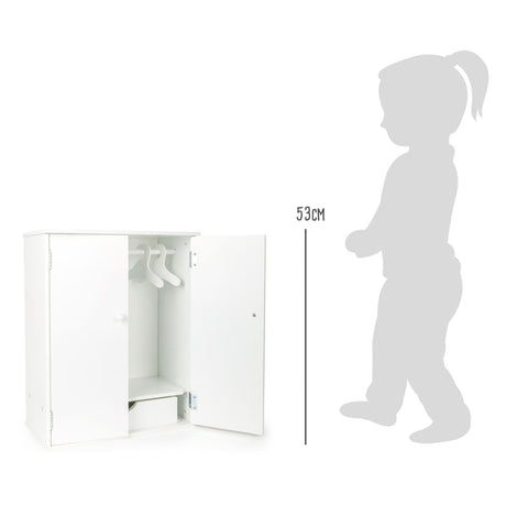 Armadio per bambole in legno Small Foot 53 cm bianco