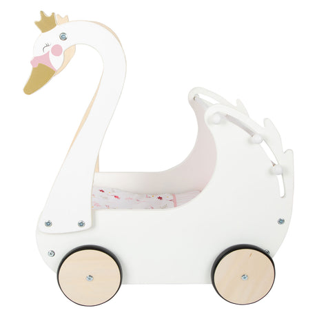 Small foot - Carrozzina per bambole cigno in legno