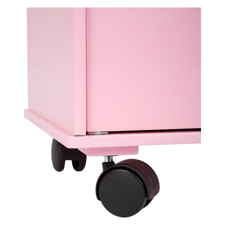 Small foot - Armadio per bambole in legno rosa