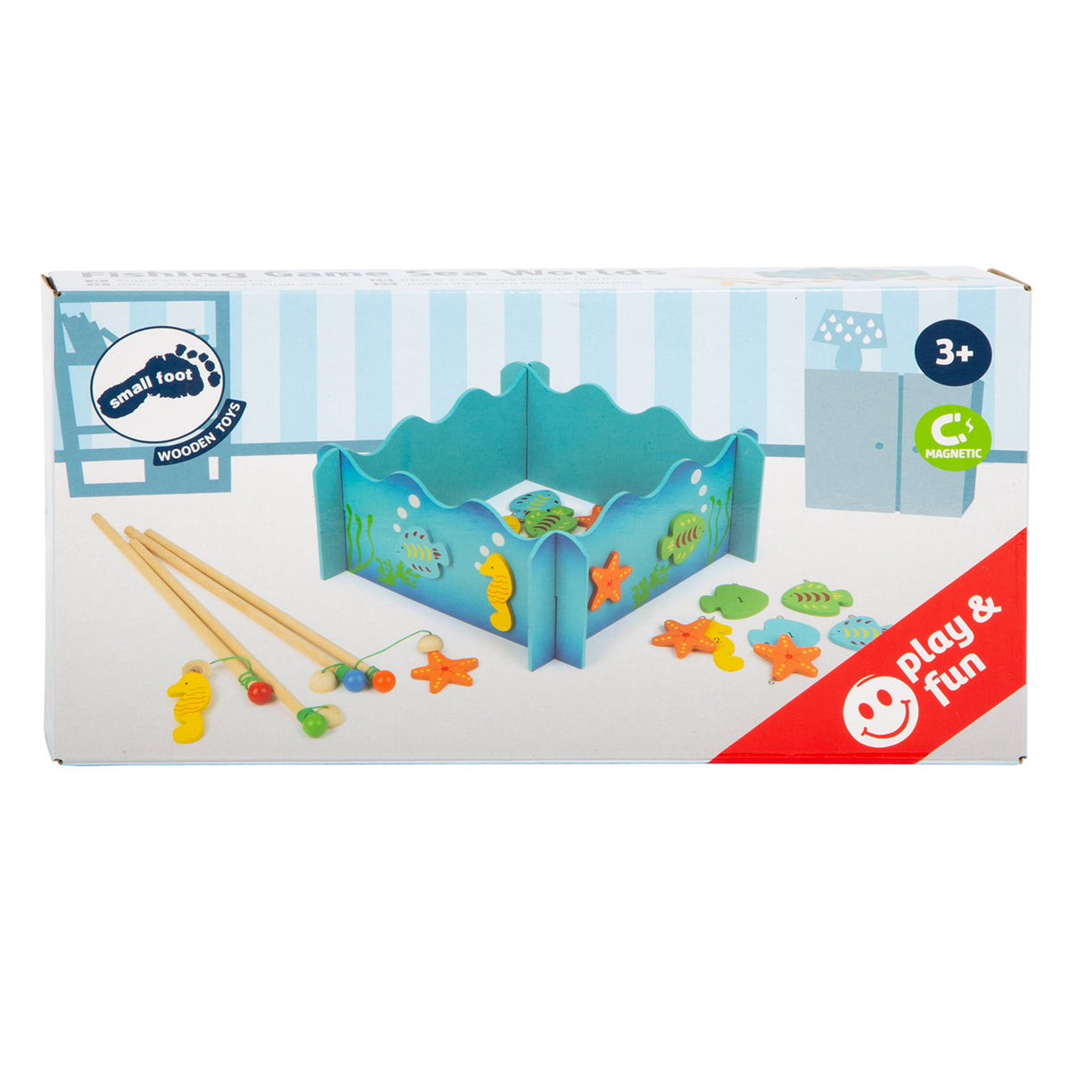 Small foot - Canna da pesca in legno da gioco oceano