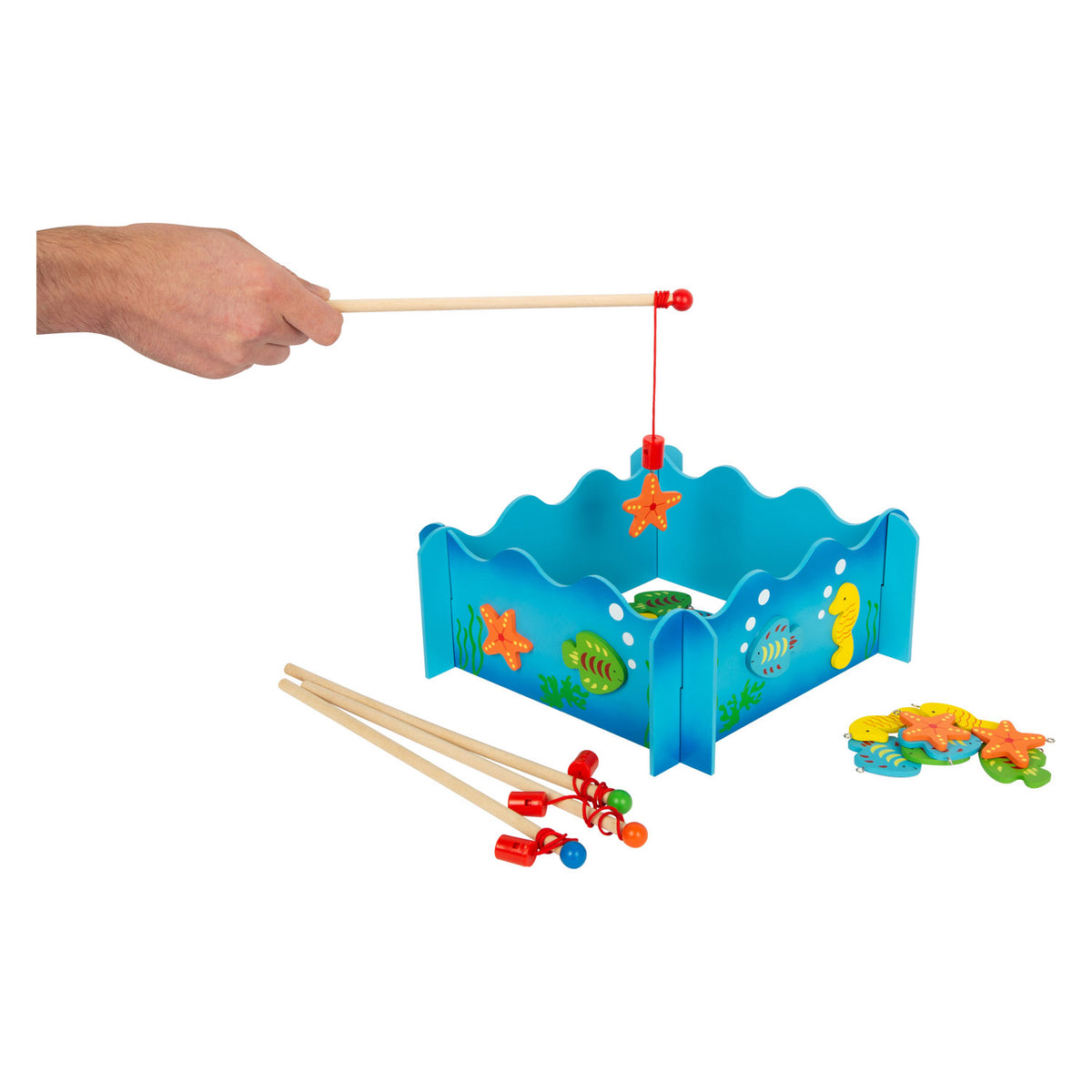 Small foot - Canna da pesca in legno da gioco oceano