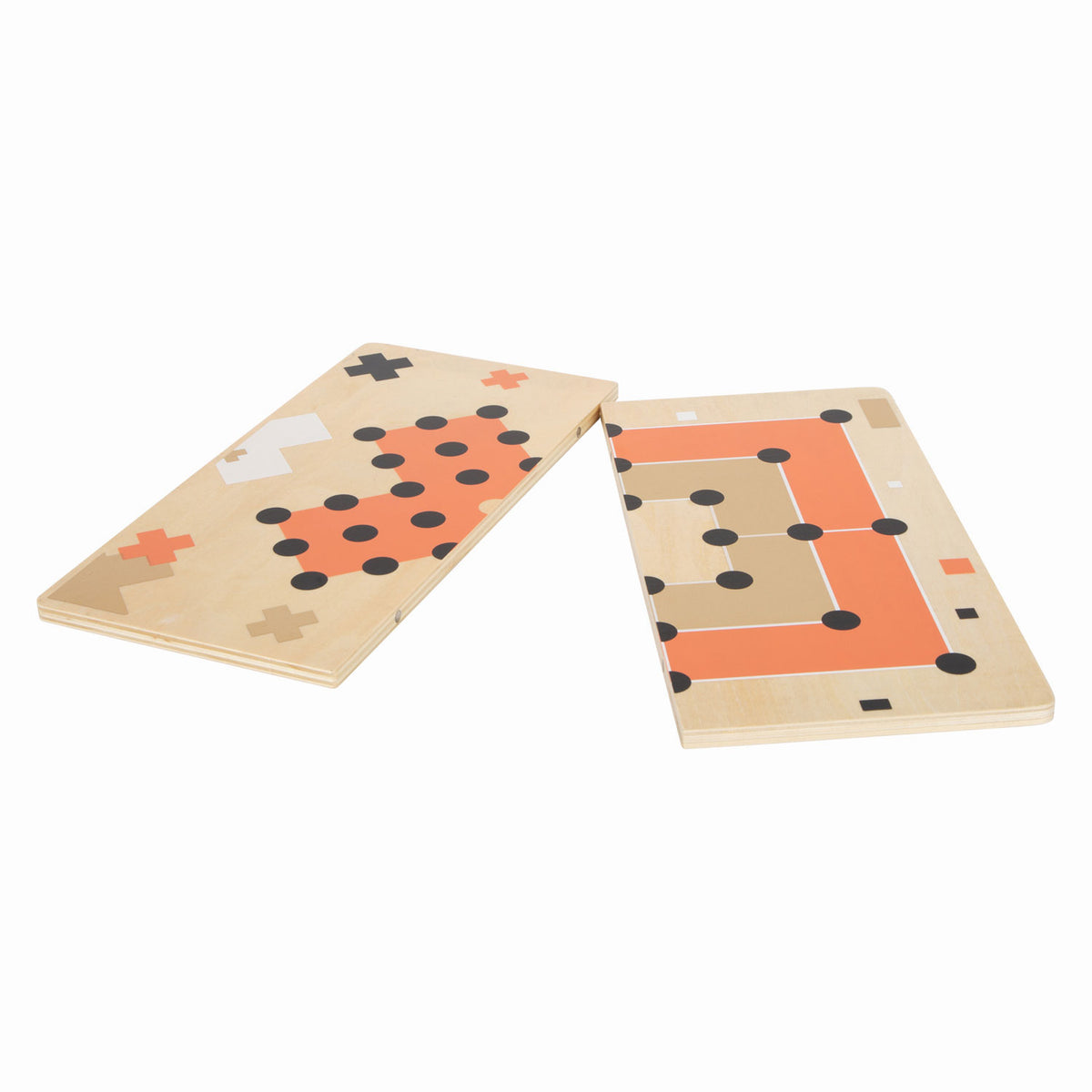 Small foot - Solitario in legno e gioco del mulino, edizione Gold