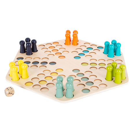 Small foot - gioco di ludo in legno - 6 giocatori