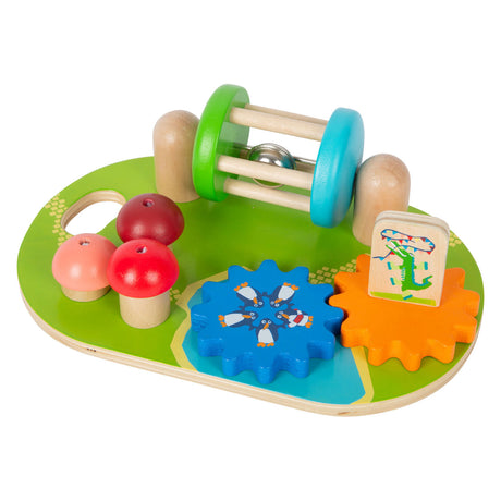 Small foot - Pannello attività in legno per il parco a tema