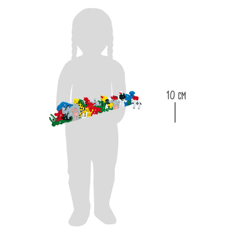 Small foot - Gioco di equilibrio con lettere e numeri di animali, 26 pz.