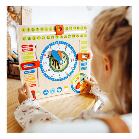 Small foot - Orologio calendario in legno stagioni in (tedesco)