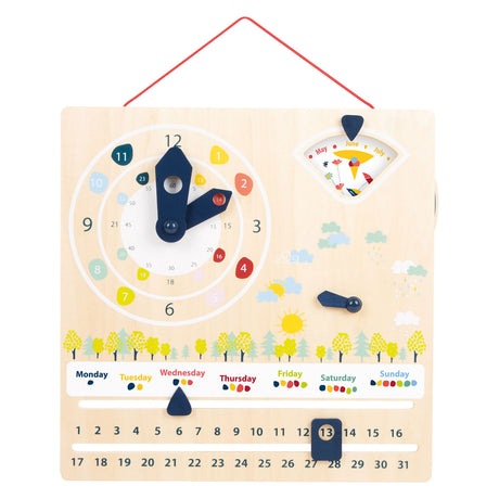 Small foot - Orologio calendario in legno stagioni (tedesco)