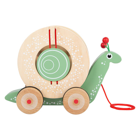 Small foot - Lumaca selezionatrice a forma di disegno in legno, 6 pz.