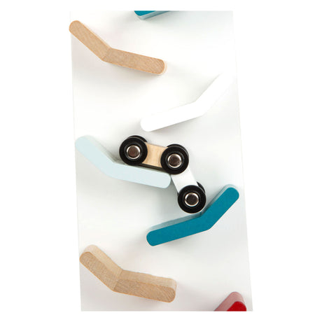 Small foot - torre autostradale in legno con auto, 3 parti.