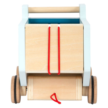 Small foot - camion ribaltabile con figura di traino in legno